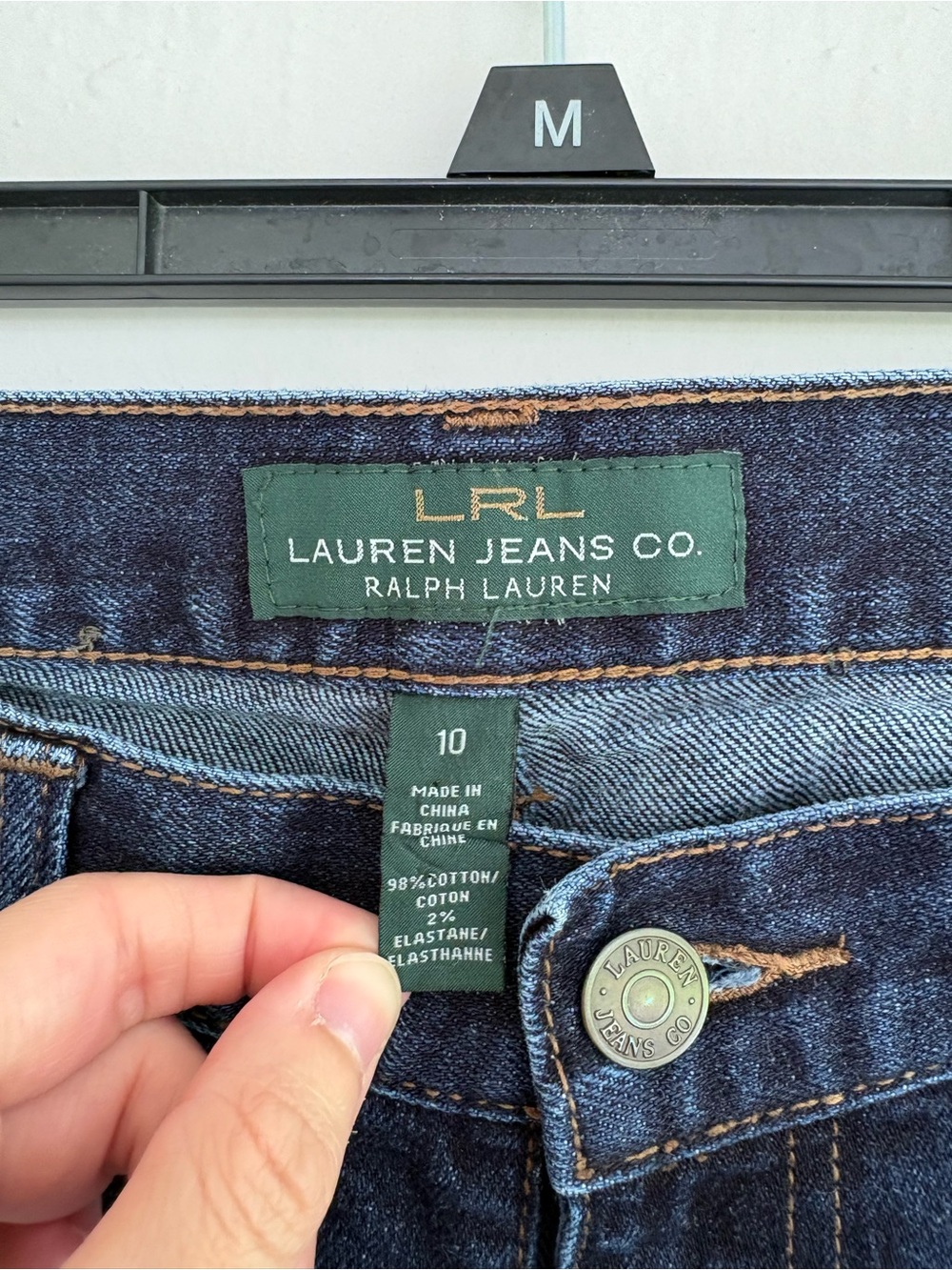 Ralph Lauren Women’s Dark Wash Bootcut Jeans Size 10 Stretch Denim Western - Picture 6 of 8